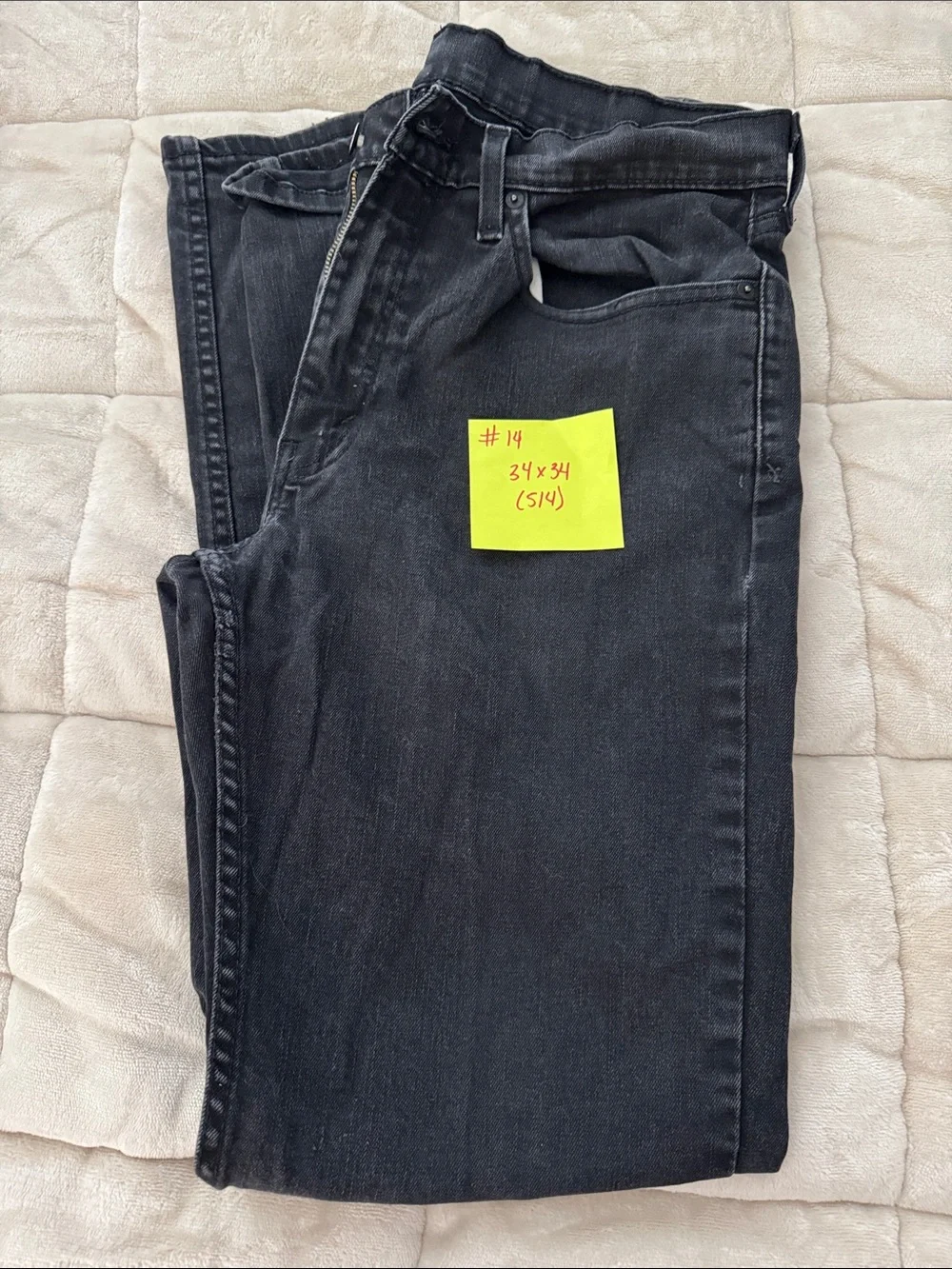 Levi's Men's Straight Black Denim Jeans